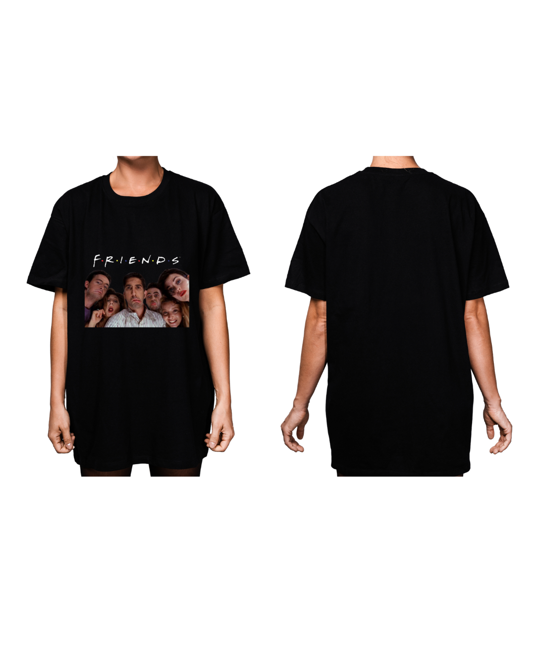 #2003 Playera Oversized Friends - Dark Cosmos MX