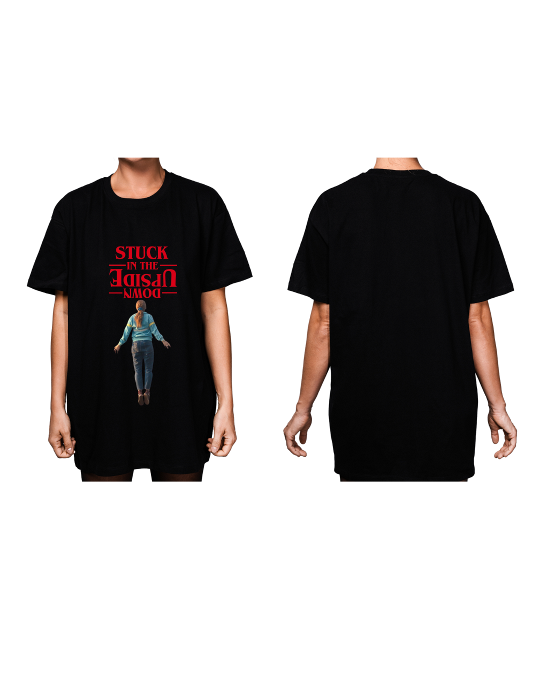 #2004 Playera Oversized Stranger Things - Dark Cosmos MX
