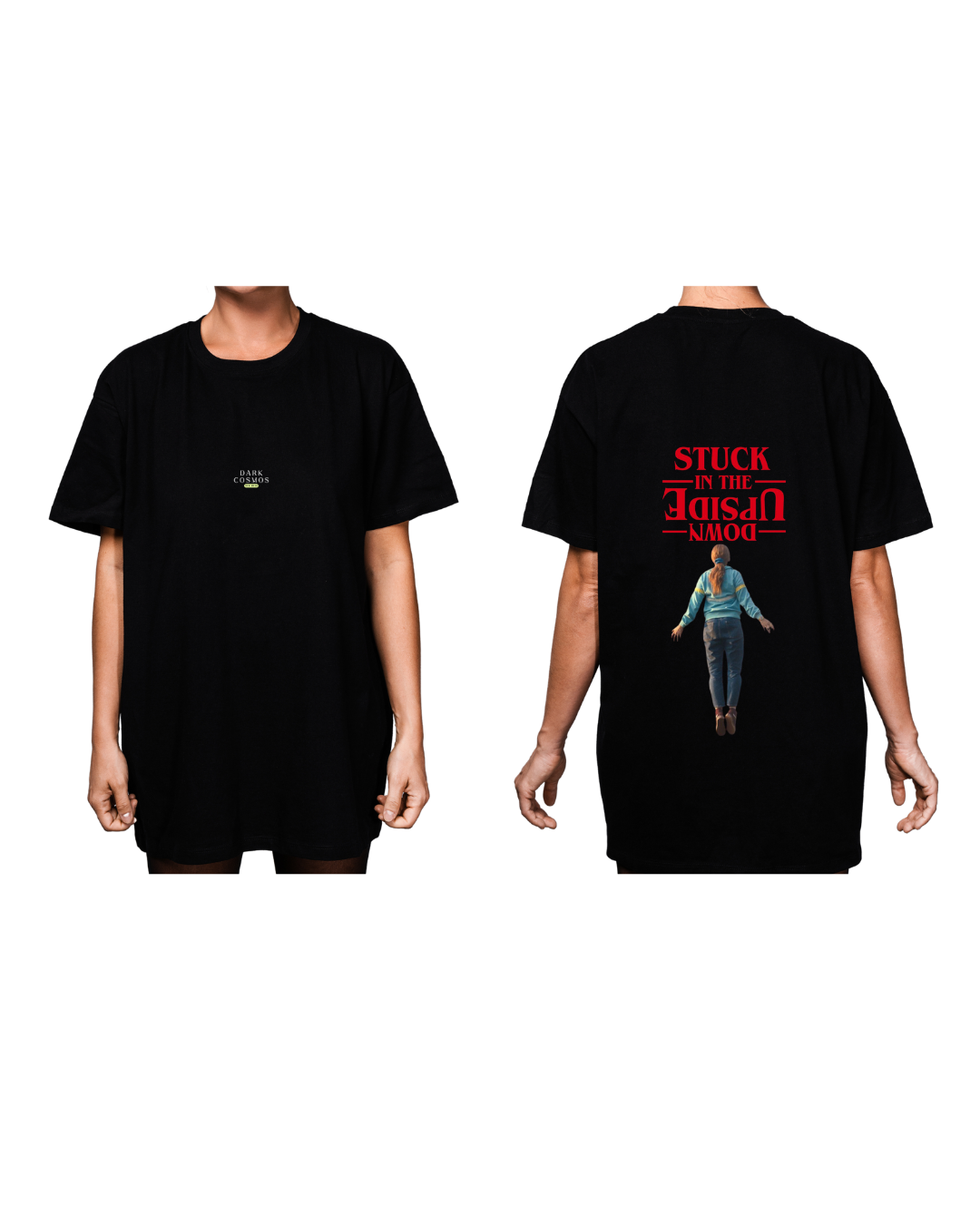 #2004 Playera Oversized Stranger Things - Dark Cosmos MX