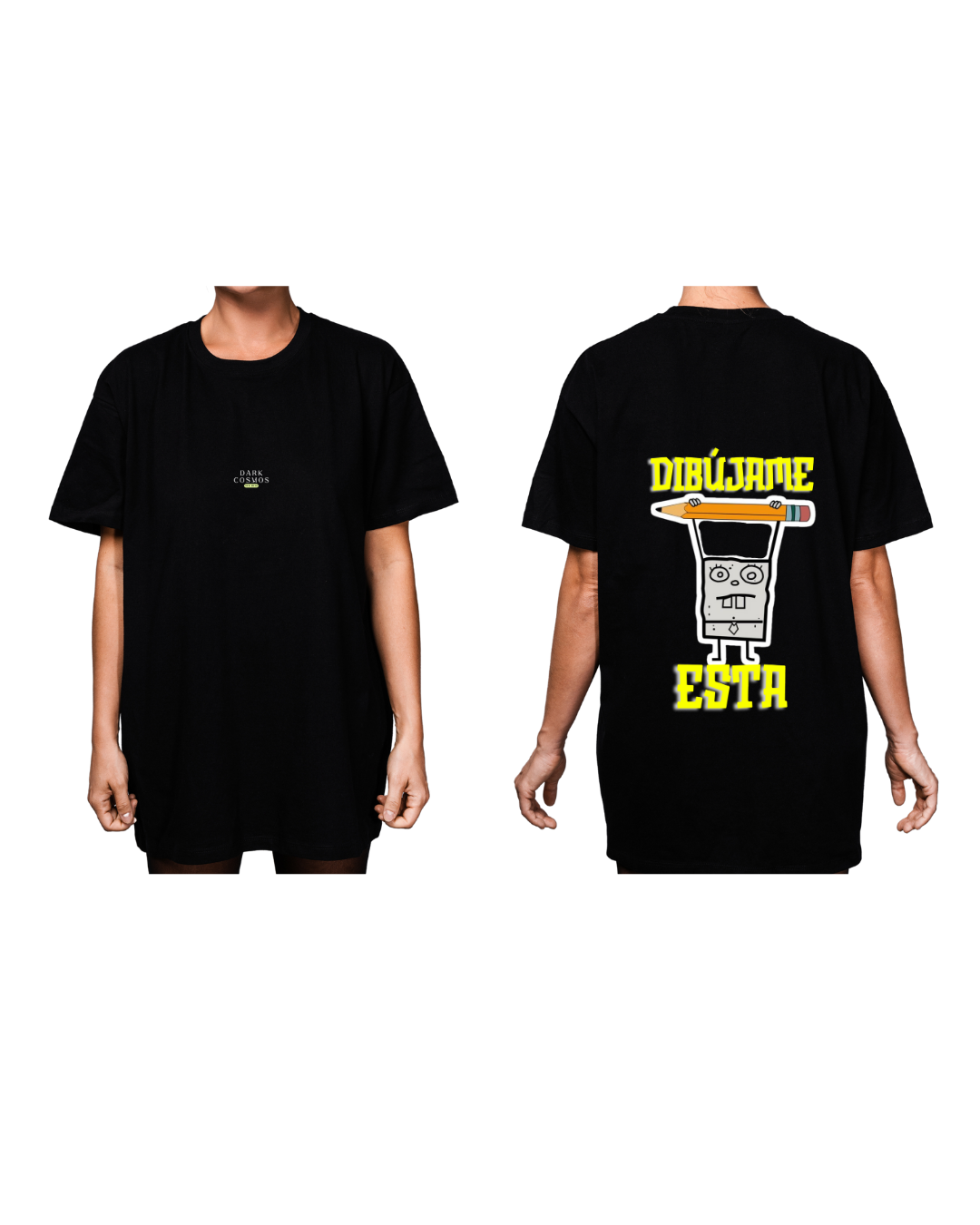 #3001 Playera Oversized Bob Esponja - Dark Cosmos MX