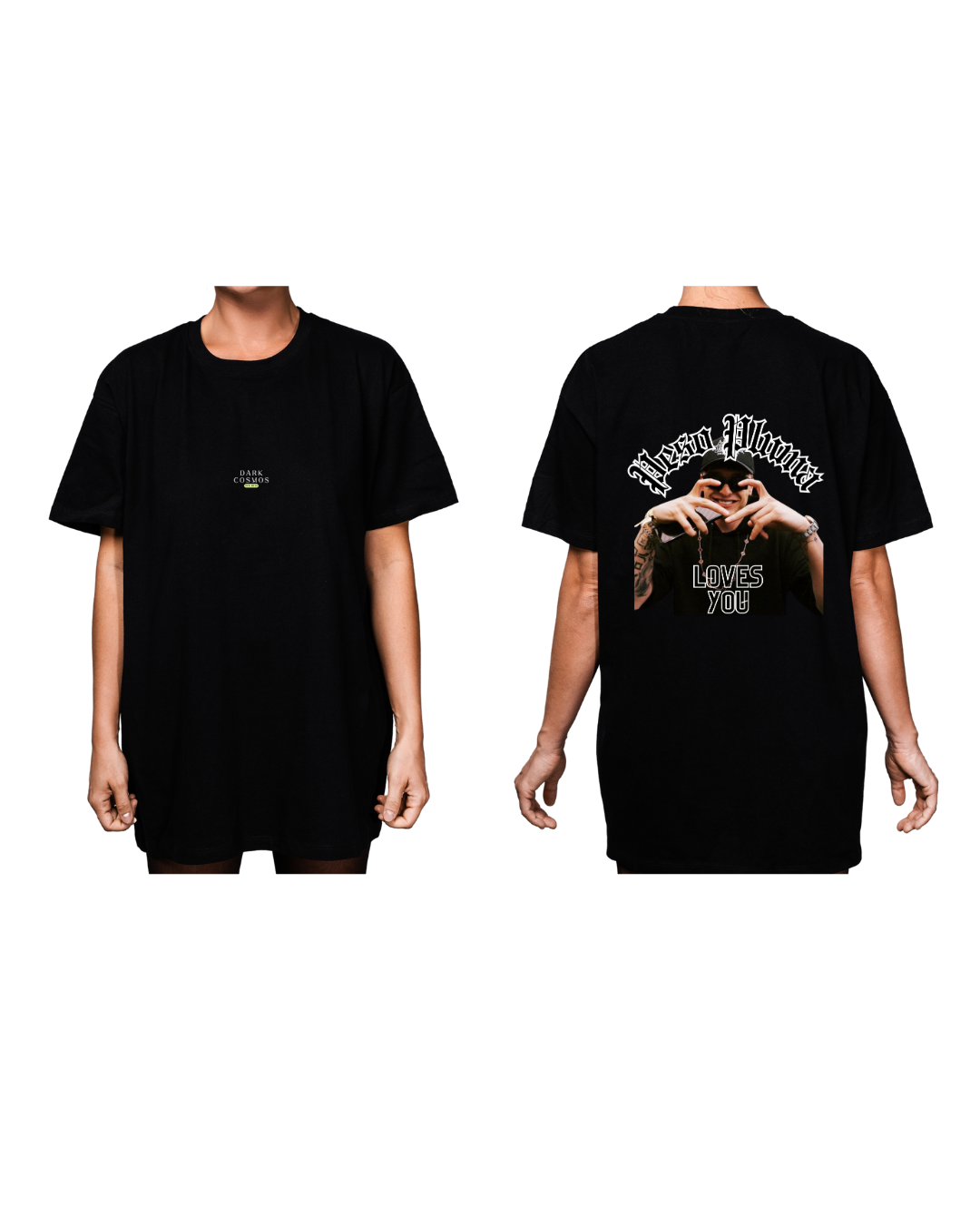 #1001 - Playera Oversized Peso Pluma - Dark Cosmos MX