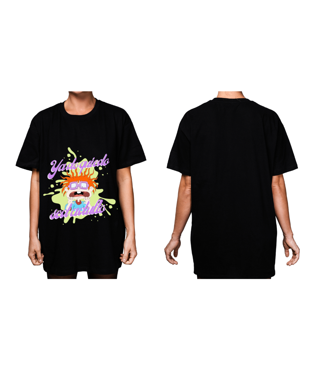 #3006 Playera Oversized Rugrats - Dark Cosmos MX