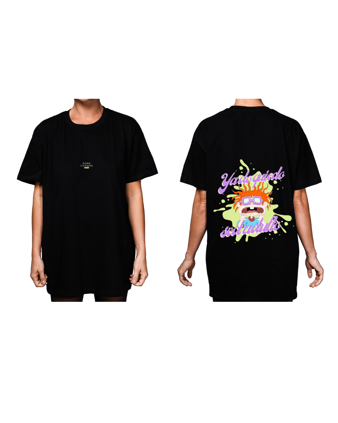 #3006 Playera Oversized Rugrats - Dark Cosmos MX