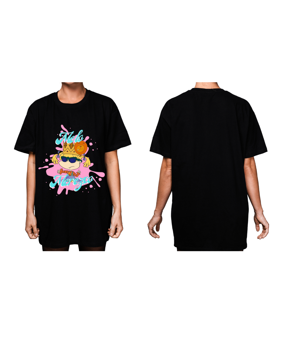 #3007 Playera Oversized Rugrats - Dark Cosmos MX