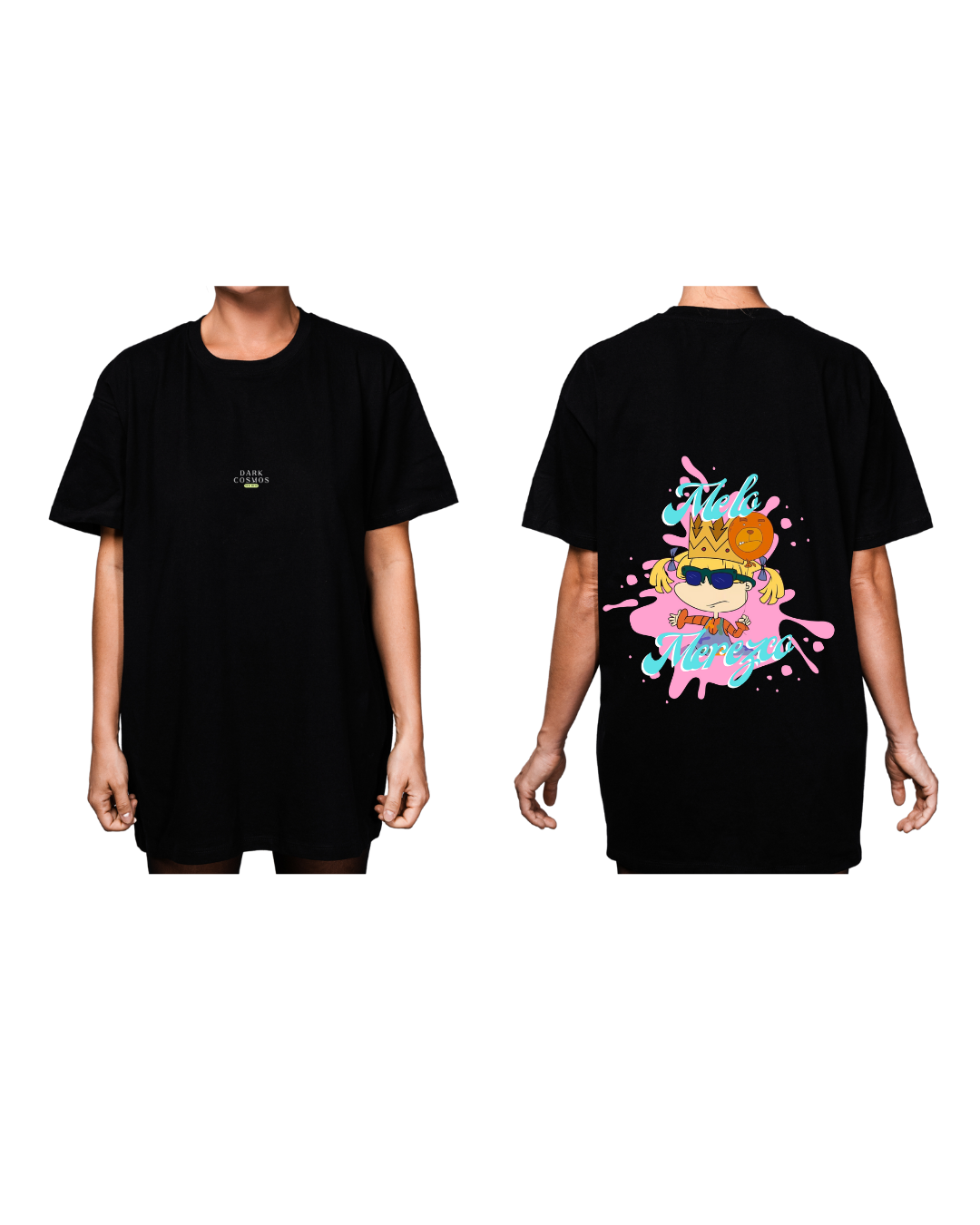 #3007 Playera Oversized Rugrats - Dark Cosmos MX