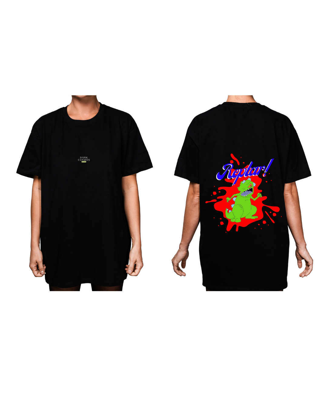 #3009 Playera Oversized Rugrats - Dark Cosmos MX