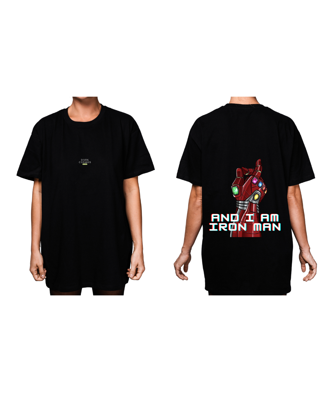 #4003 Playera Oversized Avengers - Dark Cosmos MX