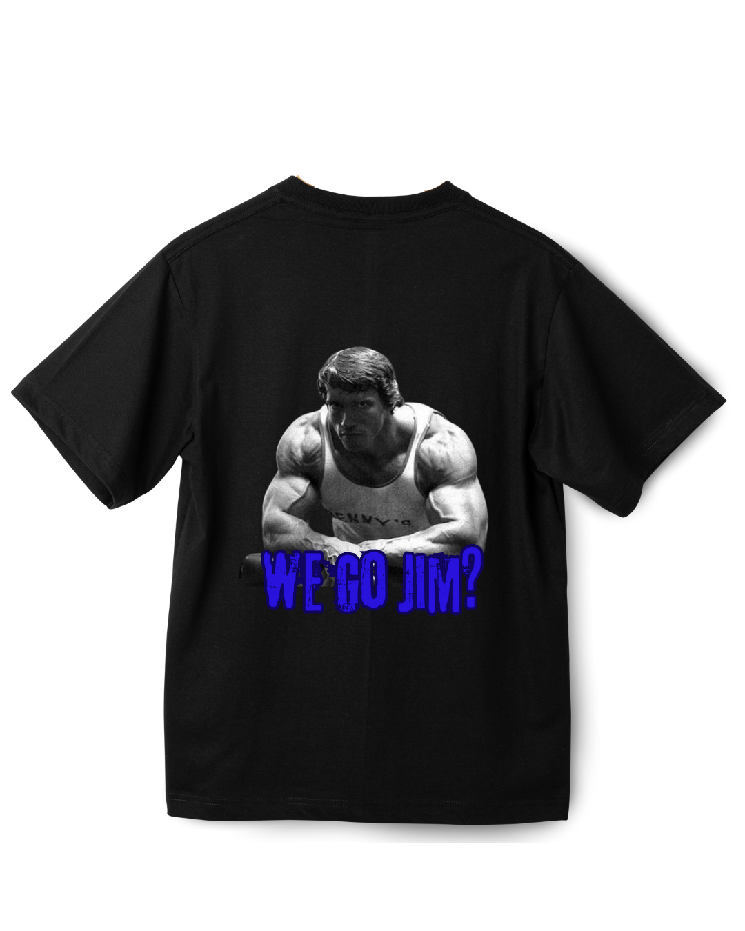 #8003 - Playera Oversized Gym "We Go Jim?"