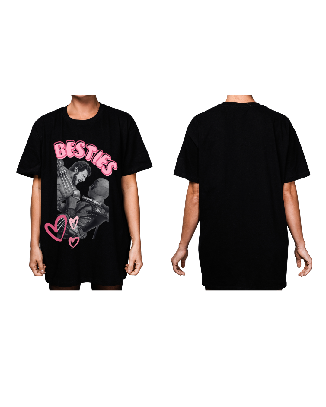 #4005 Playera Oversized Dead Pool - Dark Cosmos MX