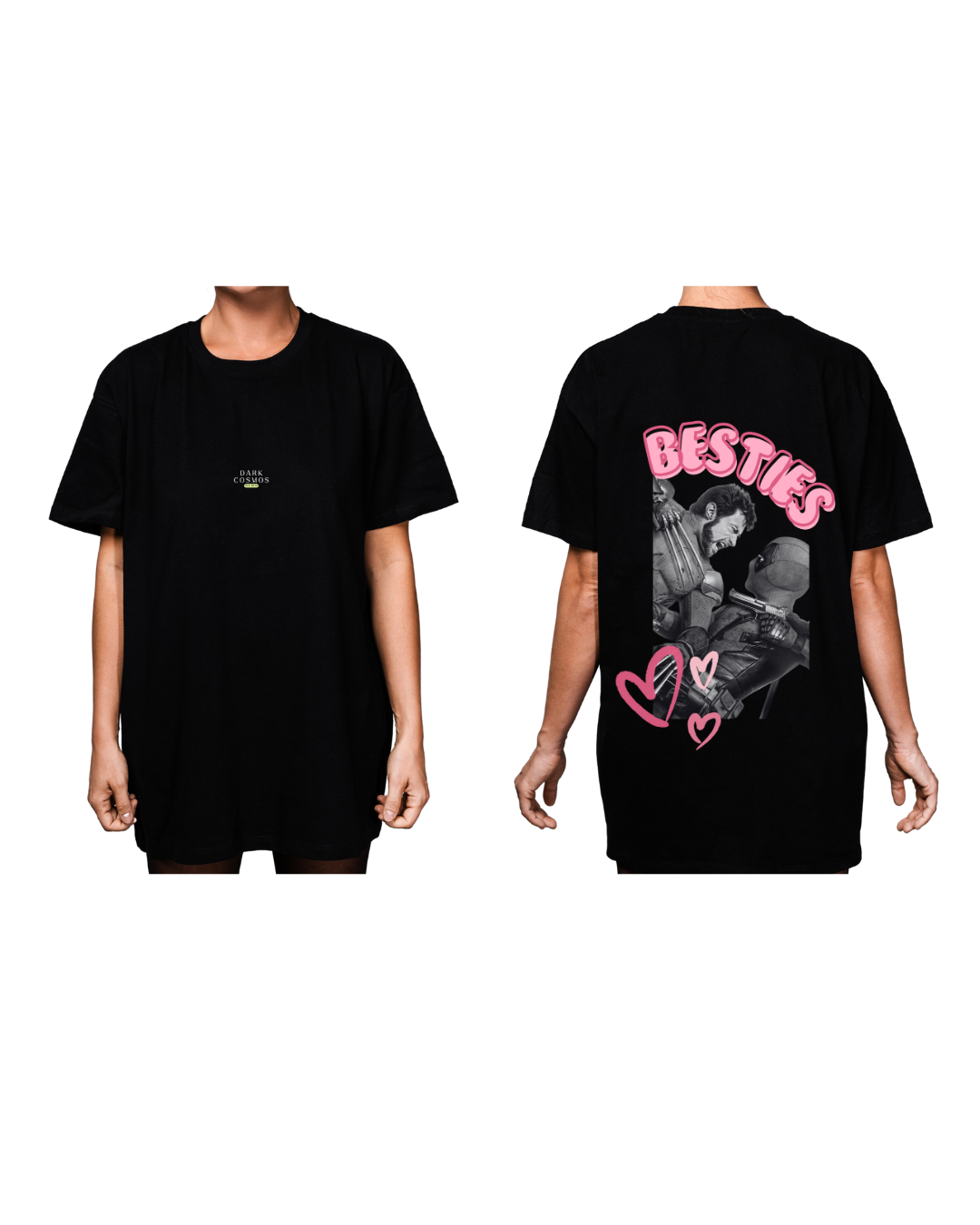 #4005 Playera Oversized Dead Pool - Dark Cosmos MX