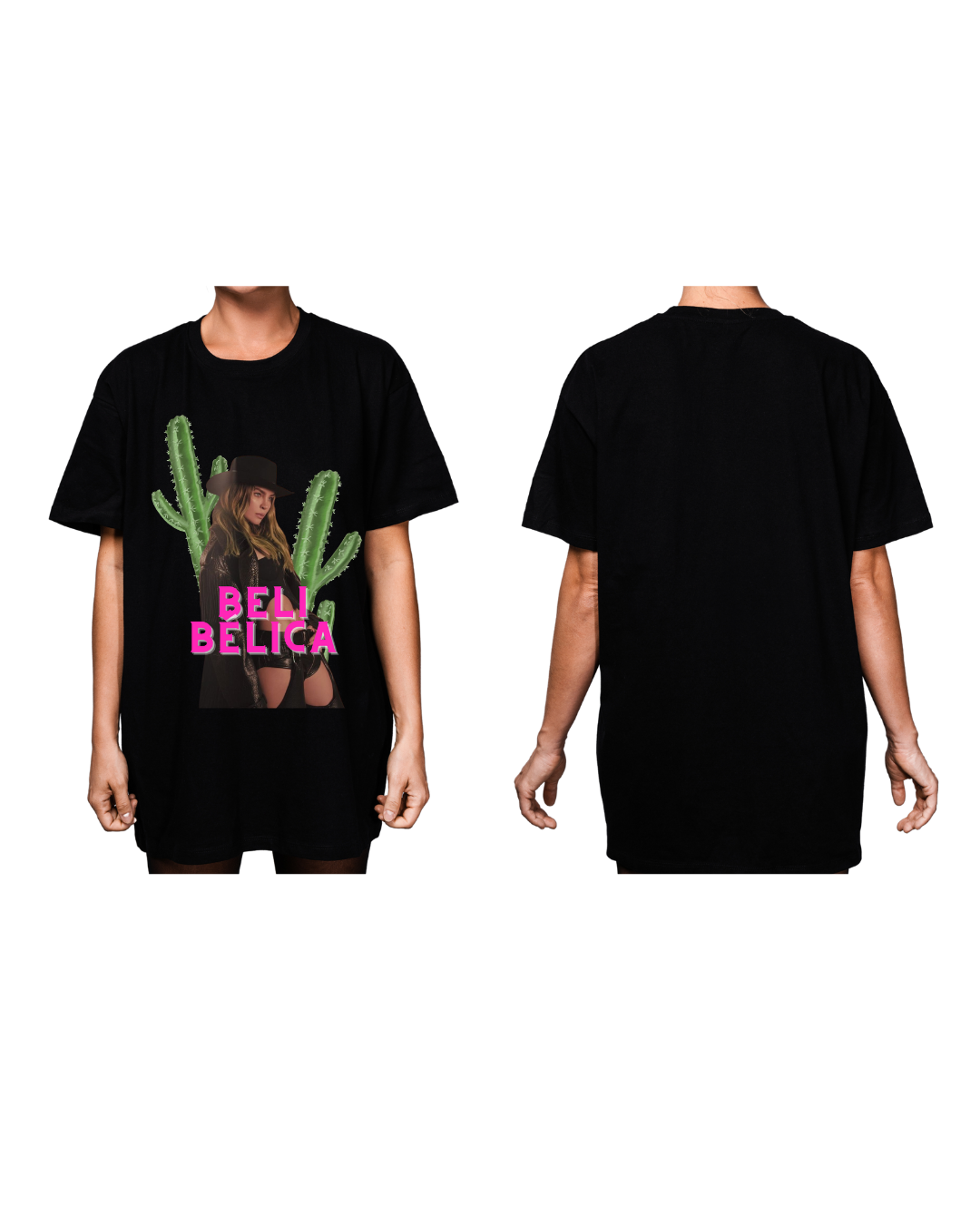 #1004 Playera Oversized Belinda - Dark Cosmos MX