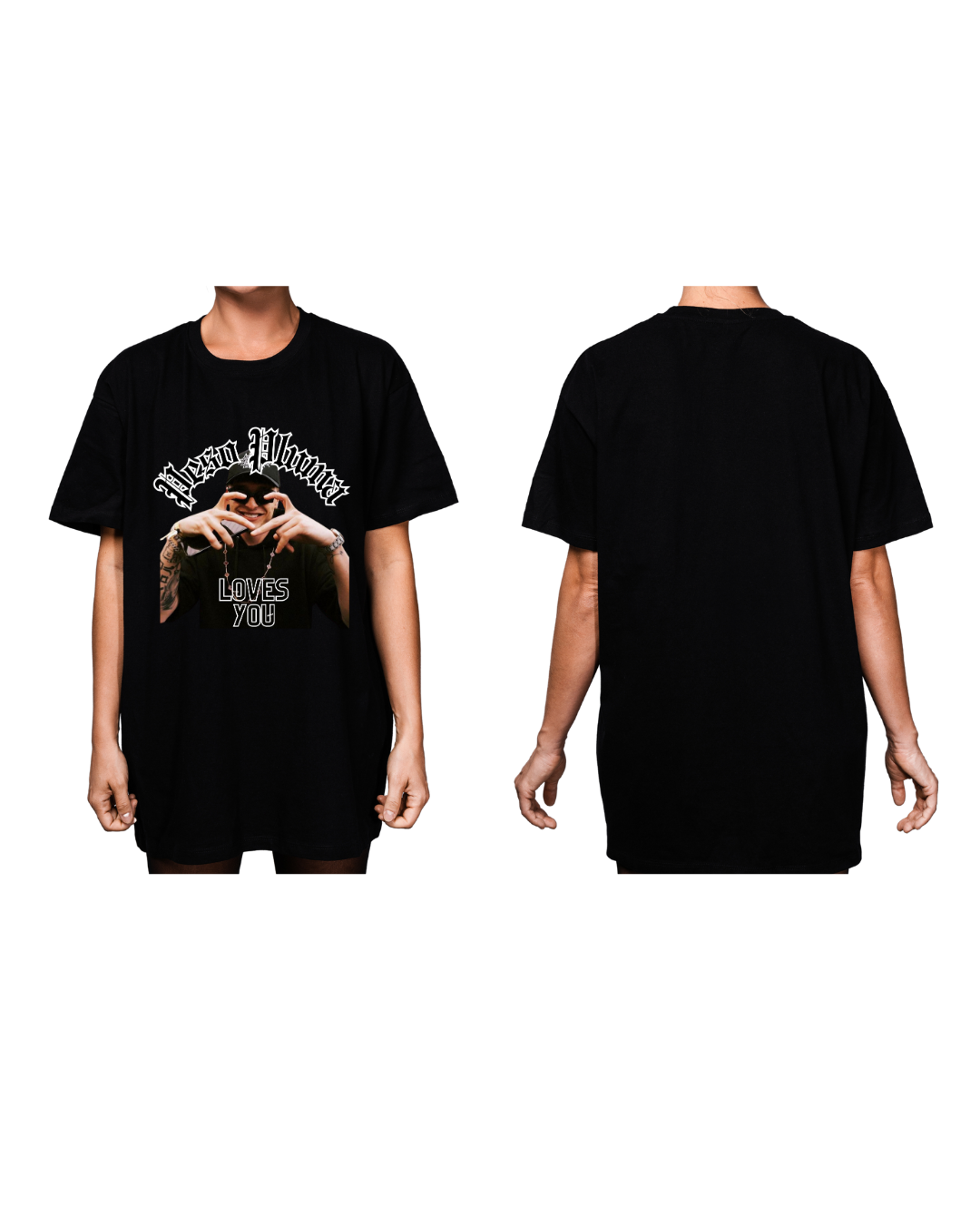 #1001 - Playera Oversized Peso Pluma - Dark Cosmos MX