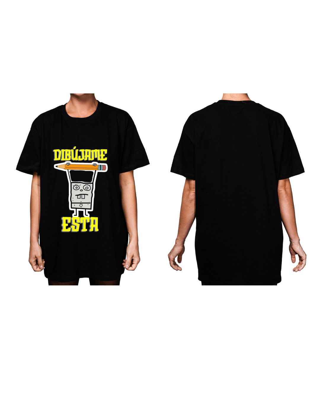 #3001 Playera Oversized Bob Esponja - Dark Cosmos MX