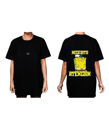 #3002 Playera Oversized Bob Esponja - Dark Cosmos MX