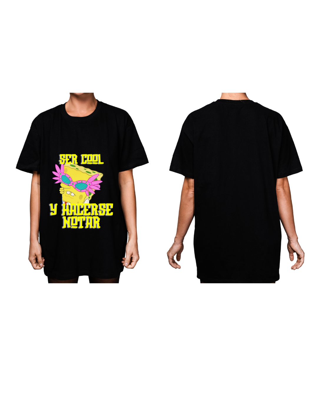 #3003 Playera Oversized Bob Esponja - Dark Cosmos MX