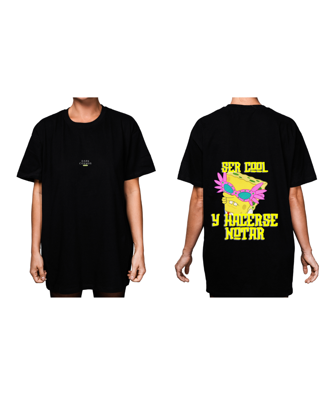 #3003 Playera Oversized Bob Esponja - Dark Cosmos MX