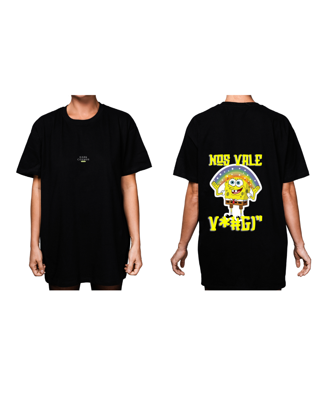 #3005 Playera Oversized Bob Esponja - Dark Cosmos MX