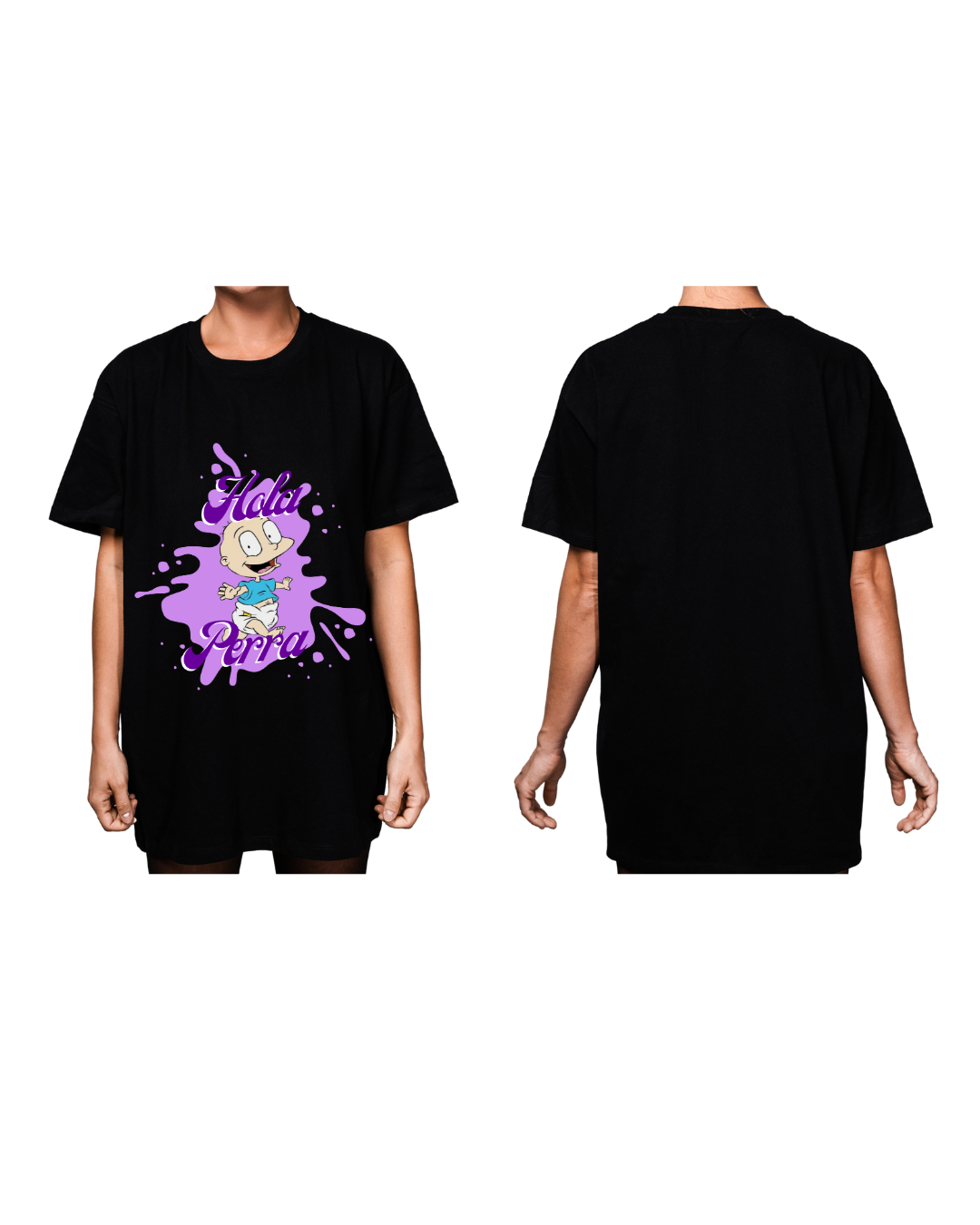 #3008 Playera Oversized Rugrats - Dark Cosmos MX