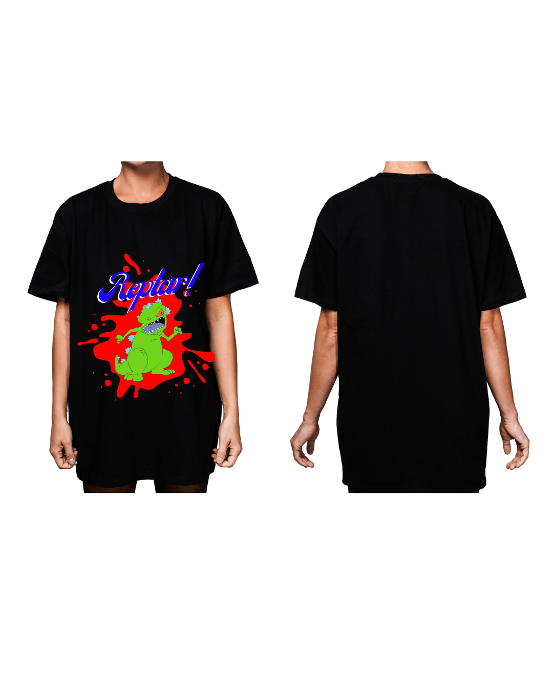 #3009 Playera Oversized Rugrats - Dark Cosmos MX