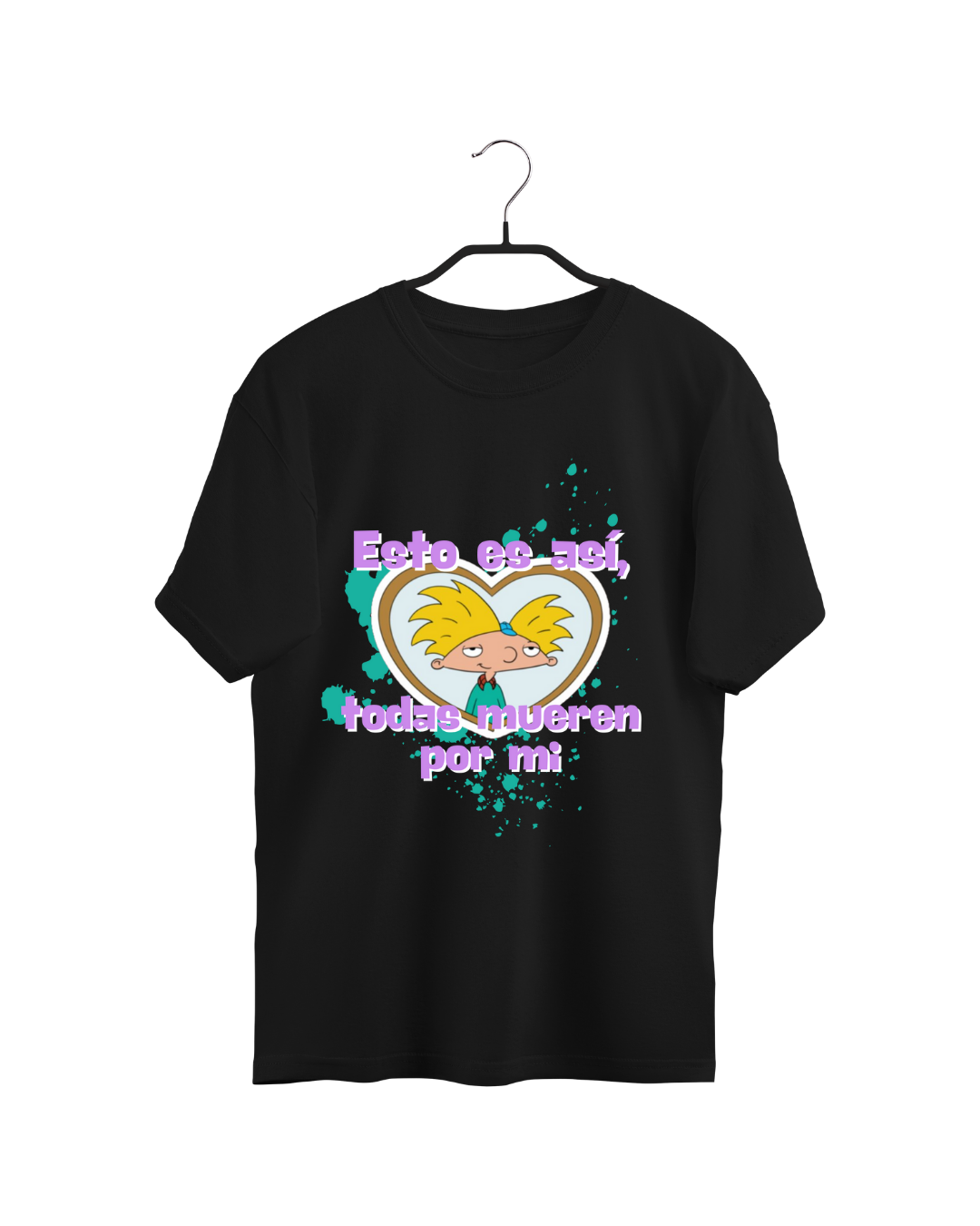 #3011 Playera Oversized Hey Arnold - Dark Cosmos MX