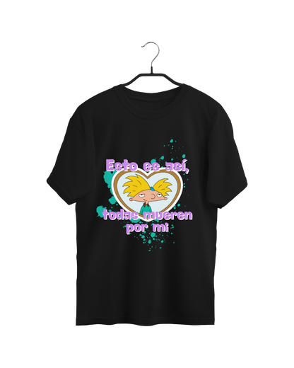 #3011 Playera Oversized Hey Arnold - Dark Cosmos MX