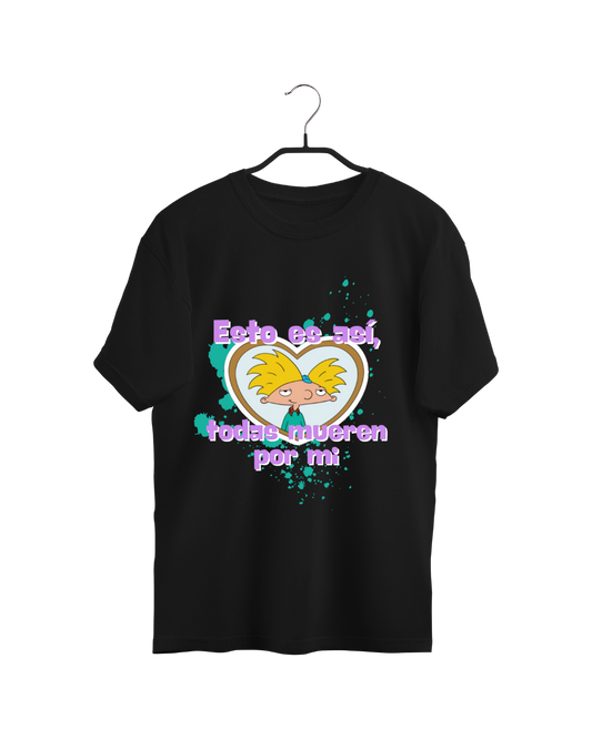 #3011 Playera Oversized Hey Arnold - Dark Cosmos MX