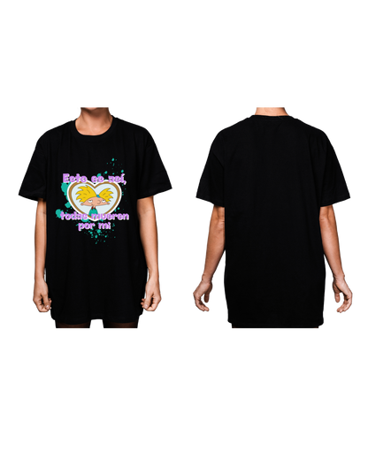 #3011 Playera Oversized Hey Arnold - Dark Cosmos MX