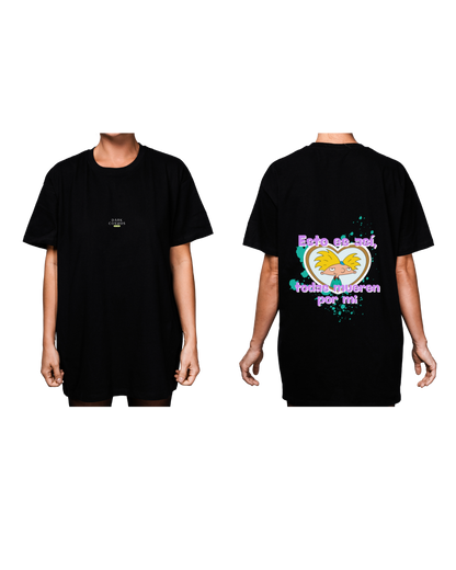 #3011 Playera Oversized Hey Arnold - Dark Cosmos MX
