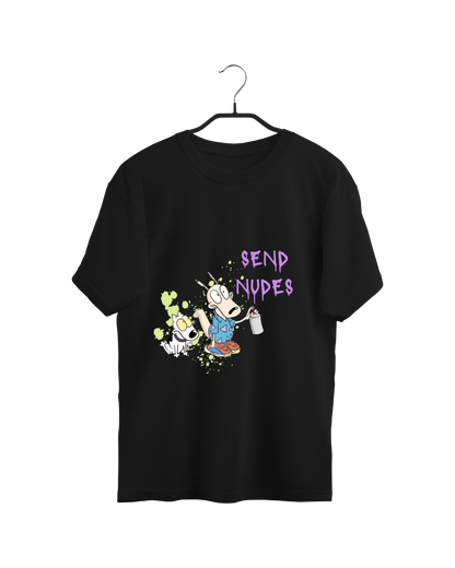 #3012 Playera Oversized Rockos Modern Life - Dark Cosmos MX