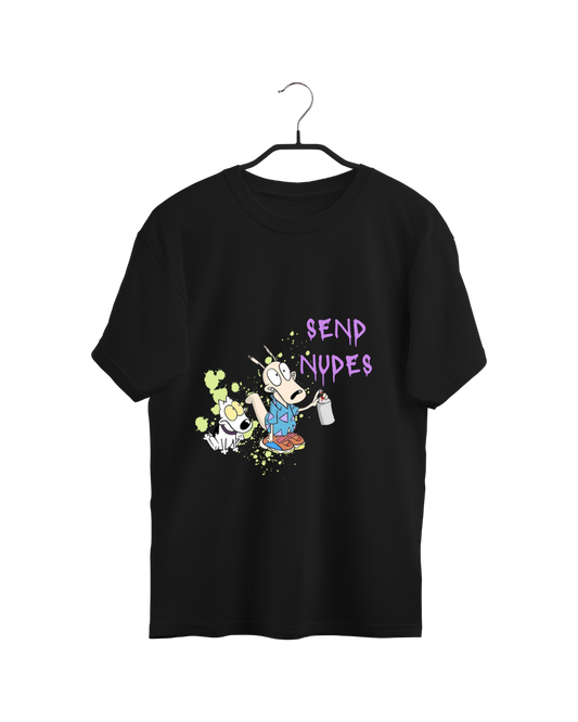 #3012 Playera Oversized Rockos Modern Life - Dark Cosmos MX