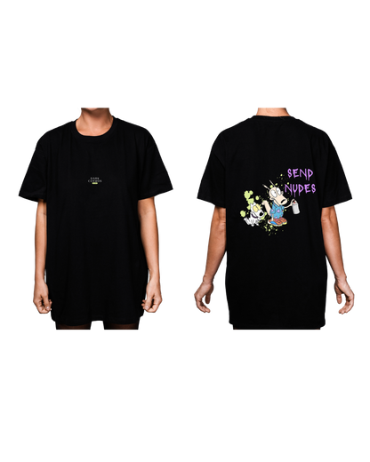 #3012 Playera Oversized Rockos Modern Life - Dark Cosmos MX