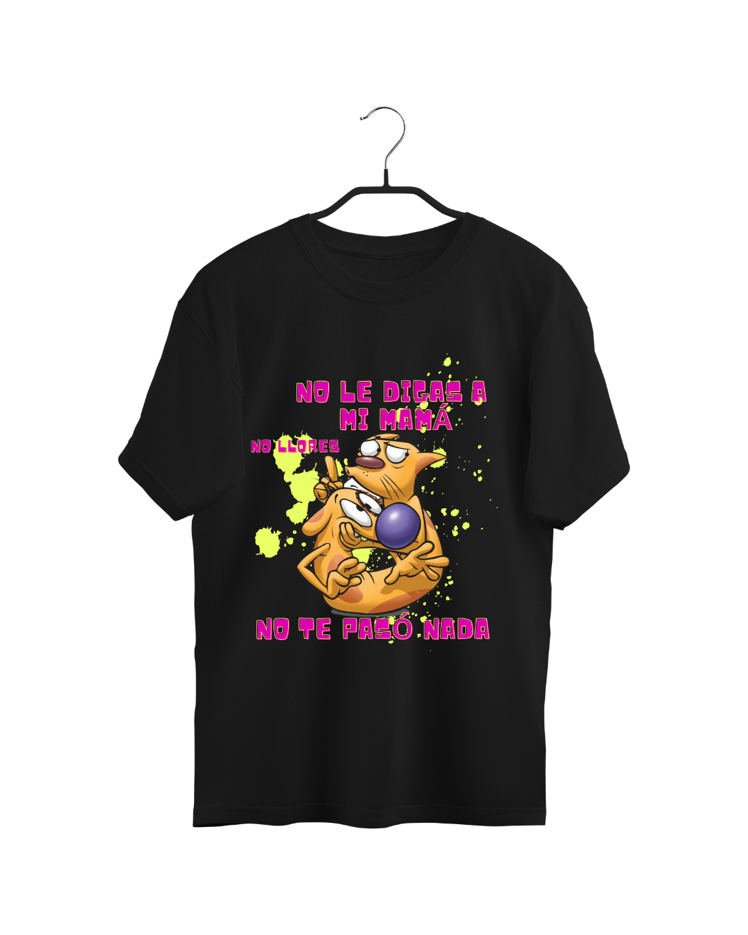 #3013 Playera Oversized Cat Dog - Dark Cosmos MX