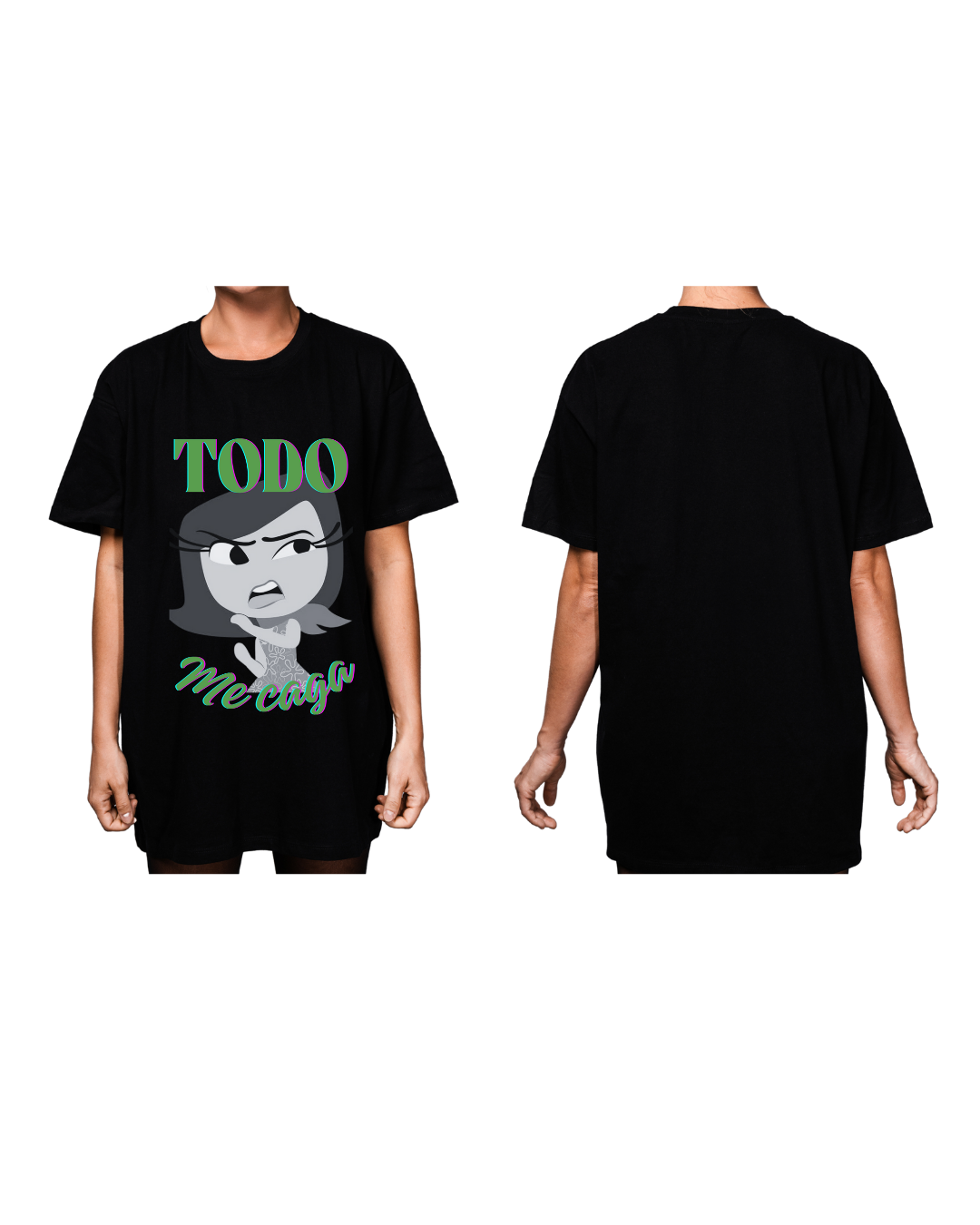 #4002 Playera Oversized Intensamente - Dark Cosmos MX