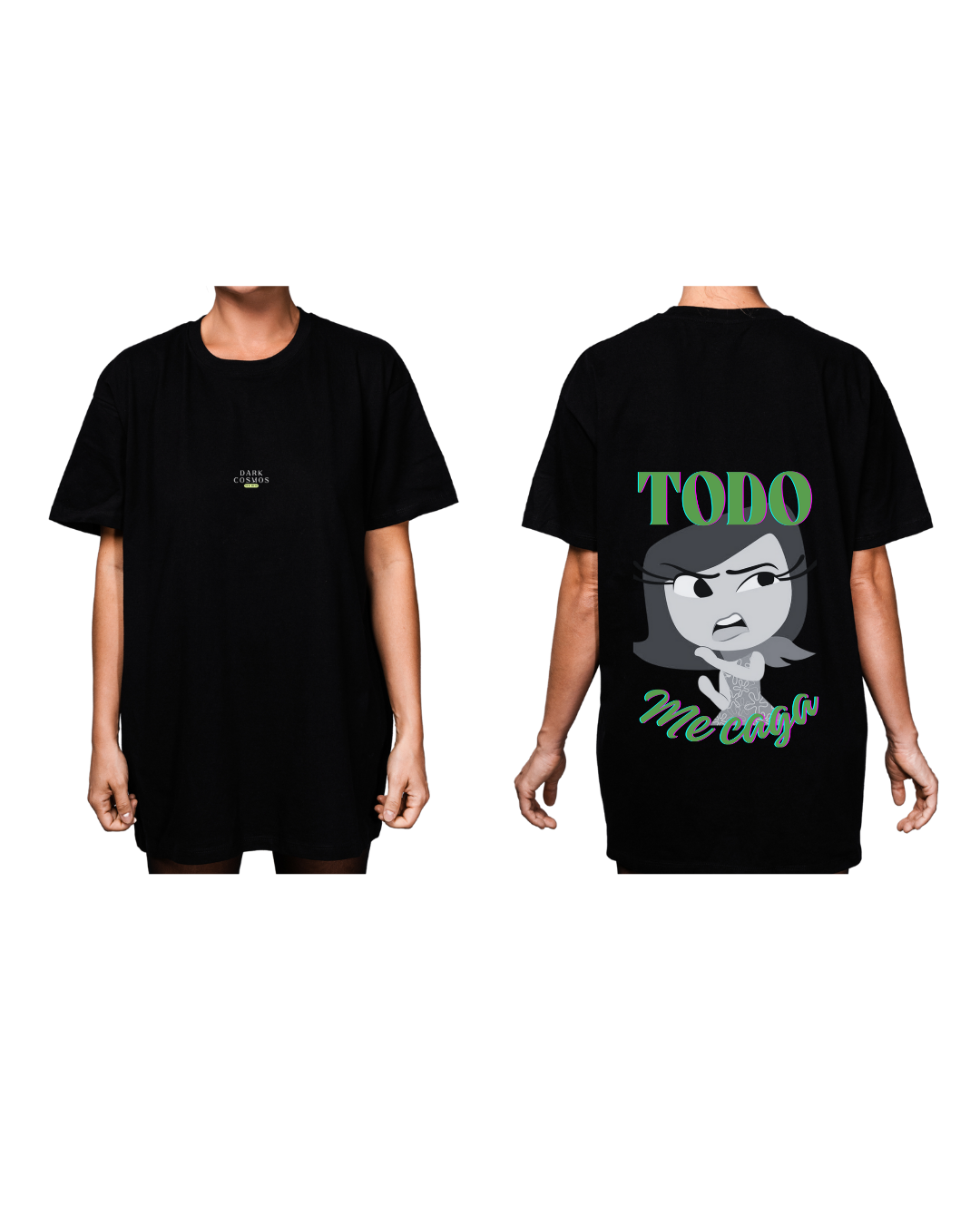 #4002 Playera Oversized Intensamente - Dark Cosmos MX
