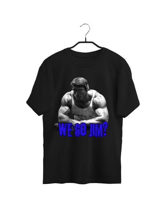 #8003 - Playera Oversized Gym "We Go Jim?"
