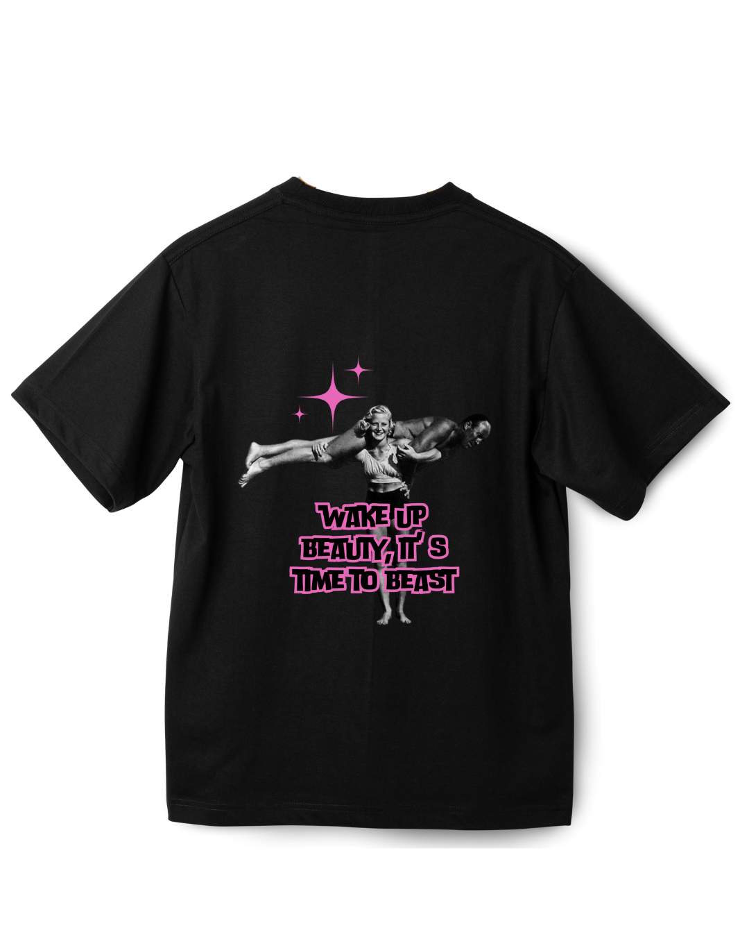 #8005 - Playera Oversized Gym "It's time to beast"