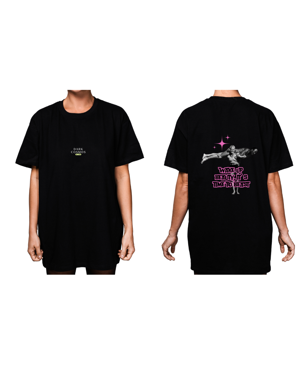 #8005 - Playera Oversized Gym "It's time to beast"